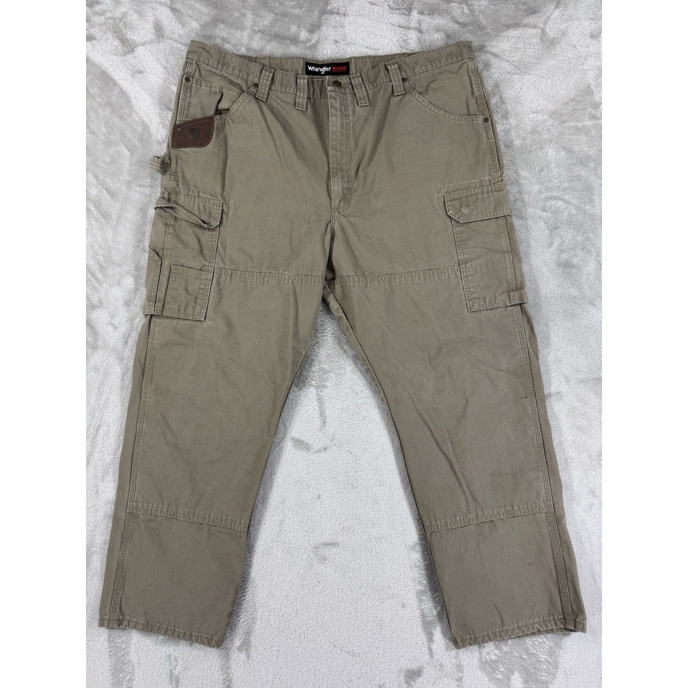 Wrangler Riggs Pants Mens 44x30 Gusseted Double Knee Ripstop Reinforced Pocket